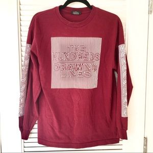 The Hundreds Maroon Long Sleeved T-Shirt